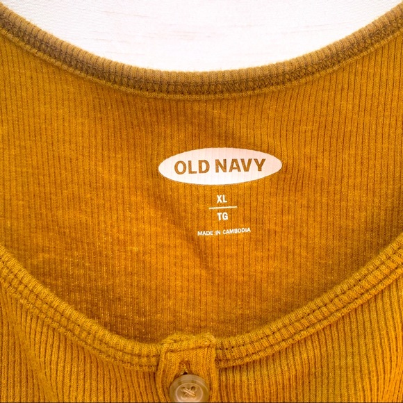 Tie Dye Ribbed Henley Tank - Picture 3 of 3